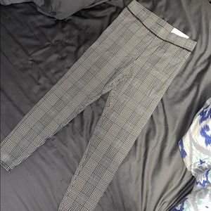 Plaid leggings